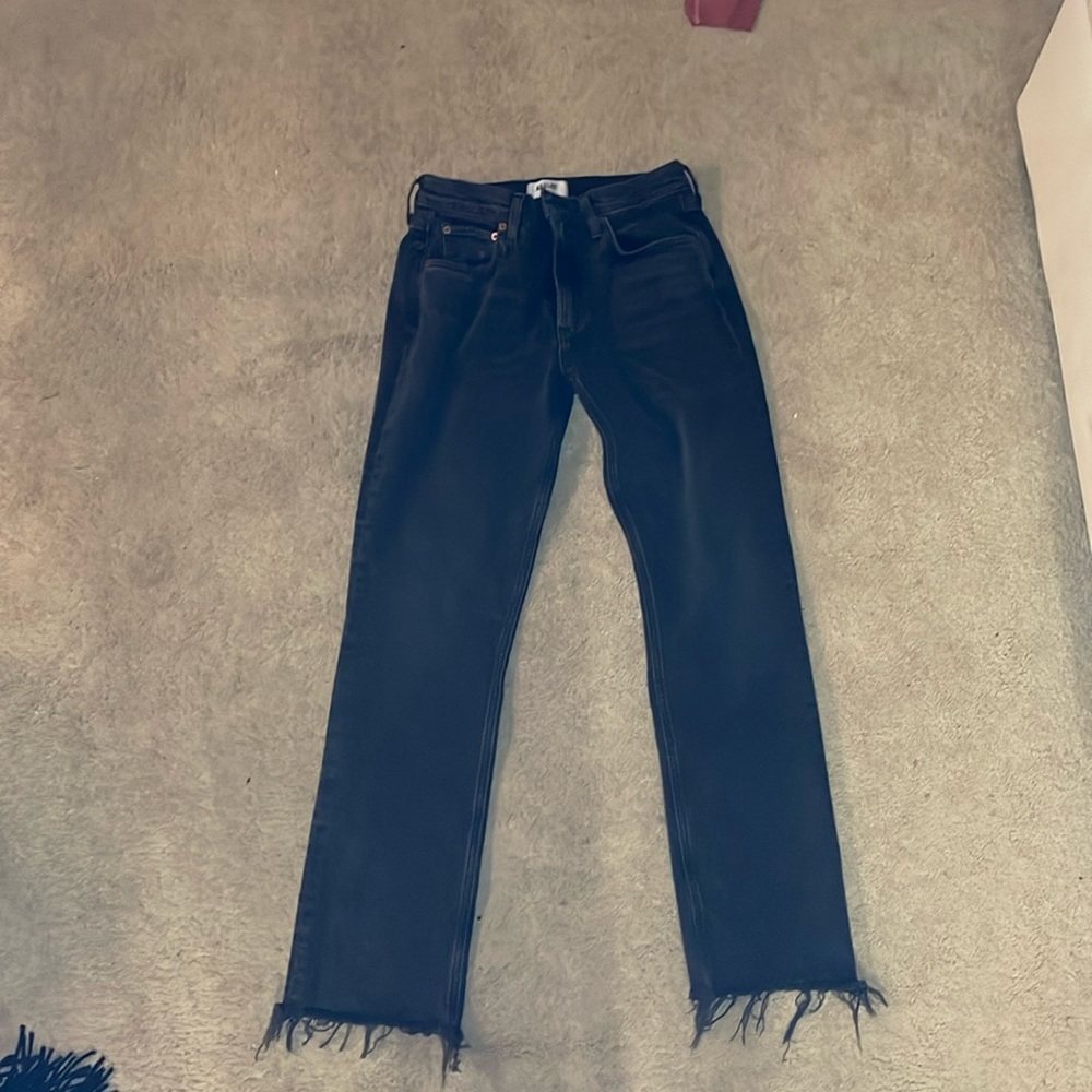 AGOLDE 90's Crop in Tar Jeans | size 27 |